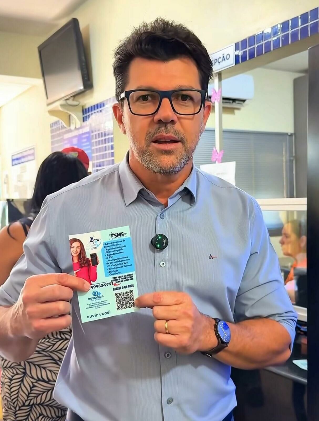 Imagem de compartilhamento para o artigo Saúde na Palma da Mão: Prefeito de Costa Rica anuncia programa que permite acesso a serviços pelo celular da MS Todo dia